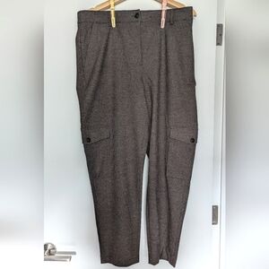 NWOT RW&Co Houndstooth Tapered Cargo Trouser